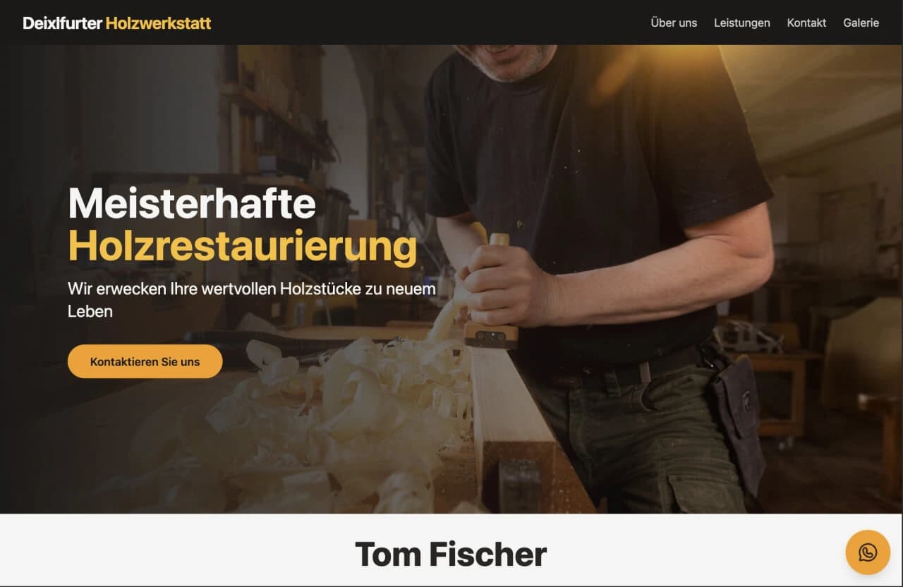 Web Entwicklung example 2